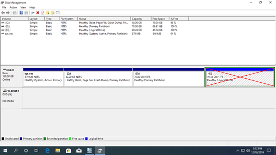 Diseño de partición